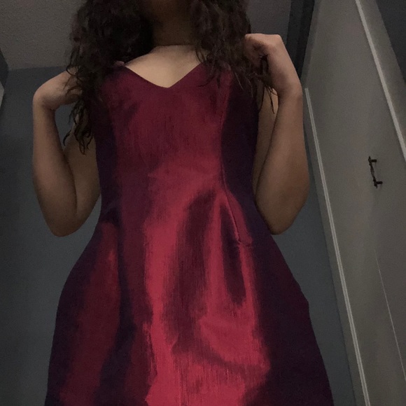 Burgendy Mini Dress from Mendocino by Luxxel! - Picture 3 of 7